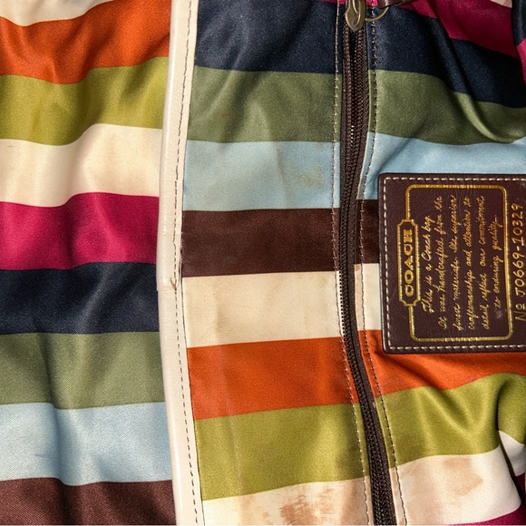 Coach White leather bag with outside pocket - Picture 3 of 3